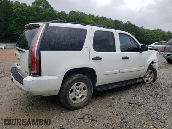 2007 Chevrolet Tahoe LS with VIN 1GNFC13037R397901, listed as a Copart auction lot 58802345 with Not provided miles and Salvage title. Bid and sale history available at DreamBid. Image 3.