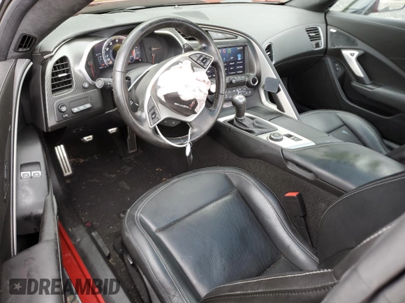 2015 Chevrolet Corvette Z51 3LT with VIN 1G1YL2D72F5111893, listed as a Copart auction lot 55885815 with 139,711 mi miles and Salvage title. Bid and sale history available at DreamBid. Image 8.
