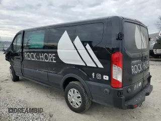 2019 Ford Transit Passenger XL with VIN 1FBZX2YM7KKB25398, listed as a Copart auction lot 43358645 with Not Provided miles and Salvage Title. Bid and sale history available at DreamBid. Image 2.