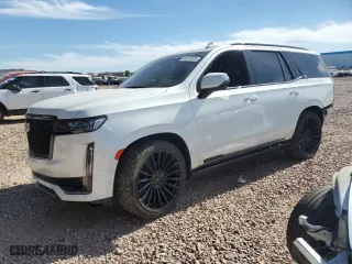 2022 Cadillac Escalade Sport Platinum with VIN 1GYS4GKL8NR129095, listed as a Copart auction lot 44631925 with 44,085 mi miles and Salvage Title. Bid and sale history available at carsss.com. Image 1.