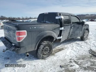 2013 Ford F-150 XL with VIN 1FTFW1ET1DFE04090, listed as a Copart auction lot 45906055 with 202,215 mi miles and Salvage Title. Bid and sale history available at carsss.com. Image 3.