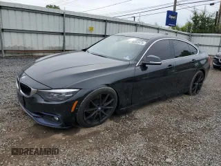 2019 BMW 4 Series 430i xDrive z VIN WBA4J3C50KBL10922, wystawiony jako Copart lot #56553475 z przebiegiem 99 685 mil mil oraz Szkoda całkowita • Salvage title. Historia ofert i sprzedaży dostępna na DreamBid. Obrazek 1.