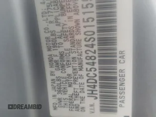 2004 Acura RSX z VIN JH4DC54824S015159, wystawiony jako Copart lot #55219395 z przebiegiem 111 946 mil mil oraz Szkoda całkowita • Salvage title. Historia ofert i sprzedaży dostępna na DreamBid. Obrazek 12.