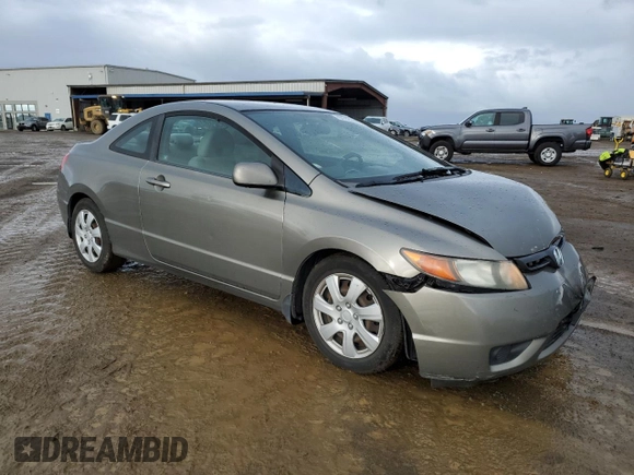 2008 Honda Civic Cpe LX with VIN 2HGFG12608H580565, listed as a Copart auction lot 51123905 with 163,608 mi miles and Salvage Title. Bid and sale history available at carsss.com. Image 4.