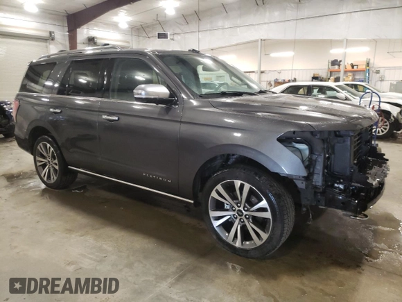 2020 Ford Expedition Platinum with VIN 1FMJU1MT9LEA37876, listed as a Copart auction lot 52754775 with 80,472 mi miles and Salvage title. Bid and sale history available at DreamBid. Image 4.