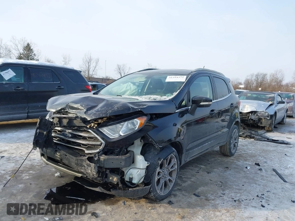 2019 Ford EcoSport Titanium with VIN MAJ3S2KE8KC288501, listed as a IAAI auction lot 41394372 with 87,476 mi miles and . Bid and sale history available at DreamBid. Image 2.