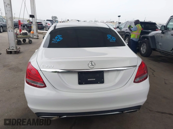 2017 Mercedes-Benz C 300 with VIN 55SWF4JB7HU227987, listed as a IAAI auction lot 42152594 with 53,183 mi miles and . Bid and sale history available at DreamBid. Image 17.