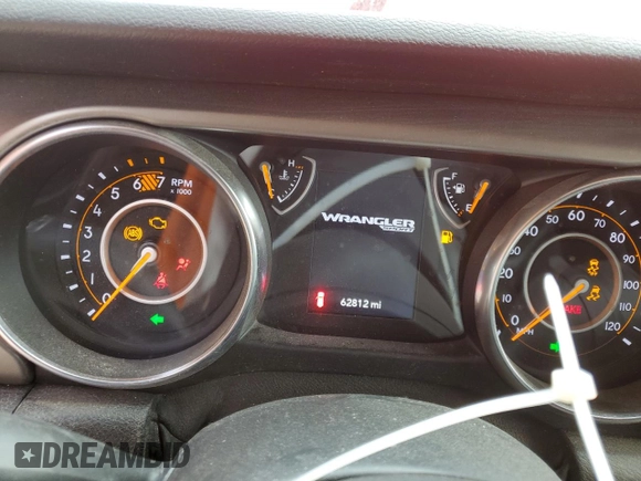 2020 Jeep Wrangler Unlimited Sport S with VIN 1C4HJXDNXLW160354, listed as a Copart auction lot 50141615 with 62,812 mi miles and Salvage title. Bid and sale history available at DreamBid. Image 9.