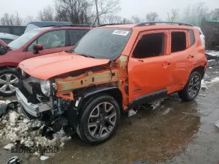 2017 Jeep Renegade Latitude z VIN ZACCJBBB9HPF20630, wystawiony jako Copart lot #44950155 z przebiegiem 72 506 mil mil oraz Szkody całkowita. Historia ofert i sprzedaży dostępna na DreamBid. Obrazek 1.