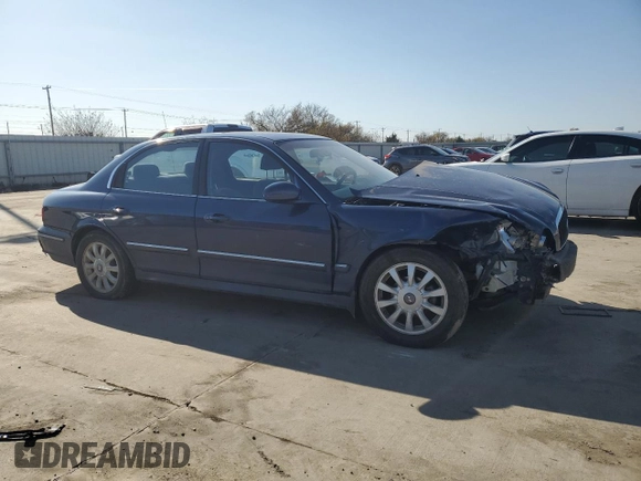2003 Hyundai Sonata GLS with VIN KMHWF35H43A884186, listed as a Copart auction lot 84385254 with 82,160 mi miles and Salvage Title. Bid and sale history available at carsss.com. Image 4.