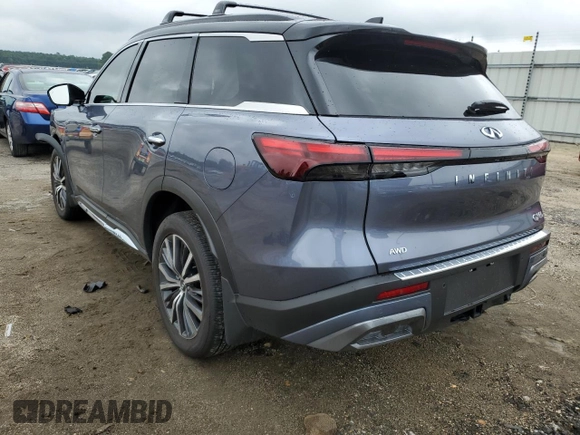 2024 Infiniti QX60 Autograph with VIN 5N1DL1HU0RC351441, listed as a Copart auction lot 63048824 with 6,953 mi miles and Salvage title. Bid and sale history available at DreamBid. Image 2.