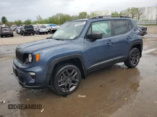 2021 Jeep Renegade Latitude with VIN ZACNJDBB6MPN30754, listed as a Copart auction lot 57025535 with 16,133 mi miles and Salvage title. Bid and sale history available at DreamBid. Image 1.