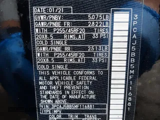 2021 Infiniti QX50 LUXE with VIN 3PCAJ5BB5MF116881, listed as a Copart auction lot 48770602 with 4,184 mi miles. Bid and sale history available at carsss.com. Image 10.