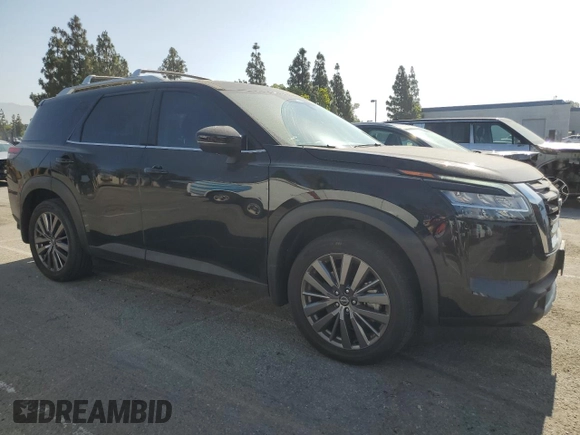 2024 Nissan Pathfinder SL with VIN 5N1DR3CB0RC236113, listed as a Copart auction lot 61396645 with 22,942 mi miles and Salvage title. Bid and sale history available at DreamBid. Image 4.