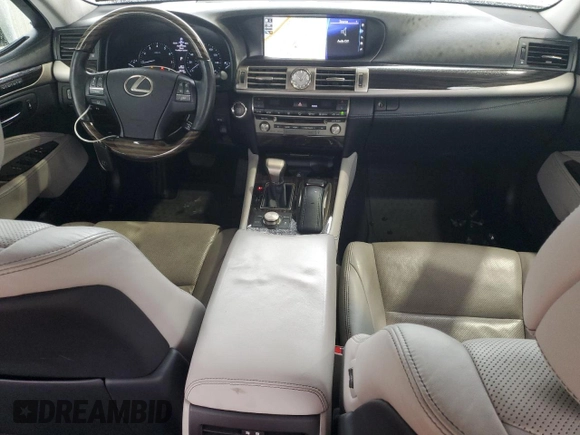 2016 Lexus LS 460 with VIN JTHBL5EF1G5140323, listed as a Copart auction lot 46090725 with 62,707 mi miles and Salvage title. Bid and sale history available at DreamBid. Image 8.