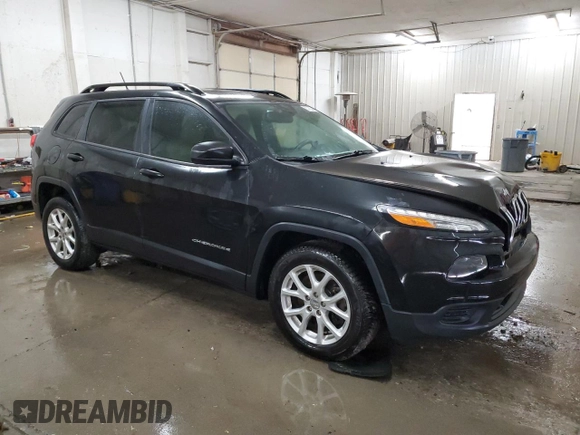 2016 Jeep Cherokee Sport with VIN 1C4PJLAS0GW233882, listed as a Copart auction lot 55733015 with 134,136 mi miles and Salvage Title. Bid and sale history available at DreamBid. Image 4.