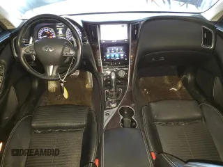 2015 Infiniti Q50 Premium with VIN JN1BV7AP1FM342088, listed as a Copart auction lot 56920195 with 106,585 mi miles and Salvage title. Bid and sale history available at DreamBid. Image 8.