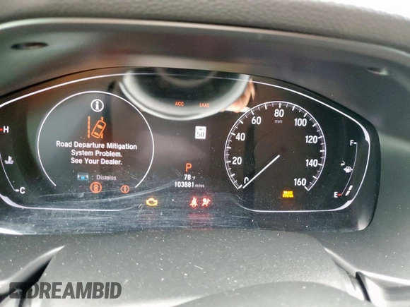 2020 Honda Accord Sport with VIN 1HGCV2F37LA019365, listed as a Copart auction lot 60469655 with 103,881 mi miles and Salvage title. Bid and sale history available at DreamBid. Image 9.