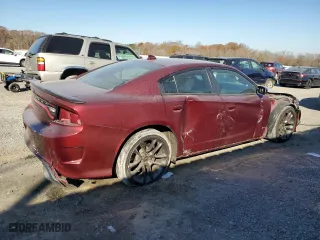 2022 Dodge Charger Scat Pack with VIN 2C3CDXGJ8NH119947, listed as a Copart auction lot 83076284 with 18,092 mi miles and Salvage Title. Bid and sale history available at carsss.com. Image 3.