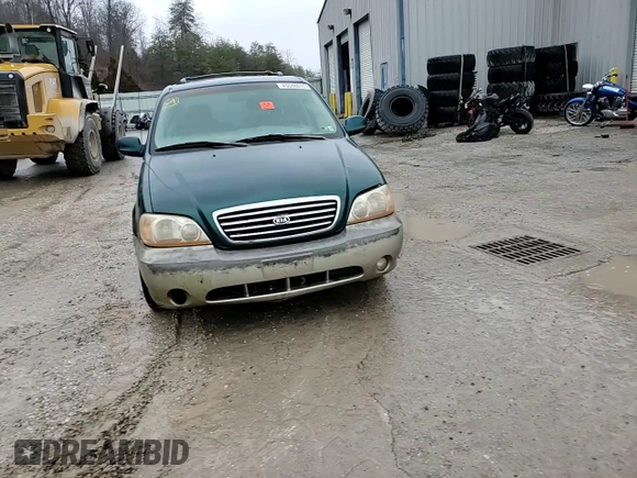 2003 Kia Sedona LX with VIN KNDUP131036440504, listed as a Copart auction lot 45048015 with 75,507 mi miles and Salvage Title. Bid and sale history available at carsss.com. Image 11.