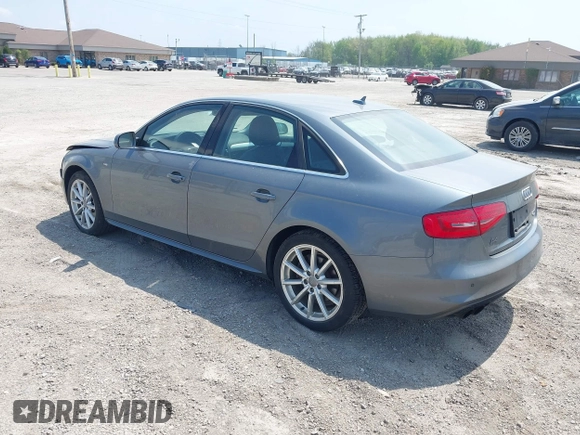 2014 Audi A4 Premium Plus with VIN WAUFFAFL9EN000649, listed as a IAAI auction lot 42261193 with 153,429 mi miles and . Bid and sale history available at DreamBid. Image 3.
