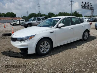 2016 Kia Optima LX with VIN KNAGT4L35G5098732, listed as a Copart auction lot 63946195 with 34,703 mi miles and Salvage title. Bid and sale history available at DreamBid. Image 1.