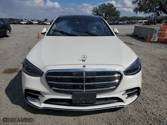 2021 Mercedes-Benz S-Class S 580 with VIN W1K6G7GB8MA052911, listed as a Copart auction lot 44375315 with 0 mi miles and Non Repairable. Bid and sale history available at carsss.com. Image 5.