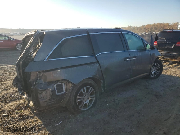 2013 Honda Odyssey EX-L with VIN 5FNRL5H66DB008163, listed as a Copart auction lot 44887575 with 0 mi miles and Salvage Title. Bid and sale history available at carsss.com. Image 3.