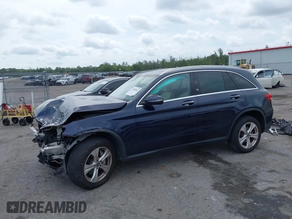 2017 Mercedes-Benz GLC with VIN WDC0G4KB9HF252544, listed as a IAAI auction lot 41983852 with 99,223 mi miles. Bid and sale history available at carsss.com. Image 2.