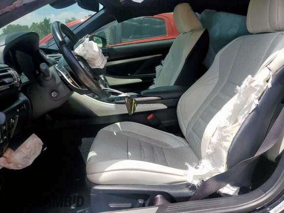 2019 Lexus RC 300 z VIN JTHHA5BC0K5009998, wystawiony jako Copart lot #61590355 z przebiegiem 74 334 mil mil oraz Szkoda całkowita • Salvage title. Historia ofert i sprzedaży dostępna na DreamBid. Obrazek 7.