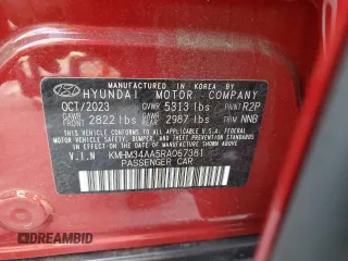 2024 Hyundai IONIQ 6 SEL with VIN KMHM34AA5RA067381, listed as a Copart auction lot 85983784 with 5,824 mi miles and Salvage Title. Bid and sale history available at carsss.com. Image 12.