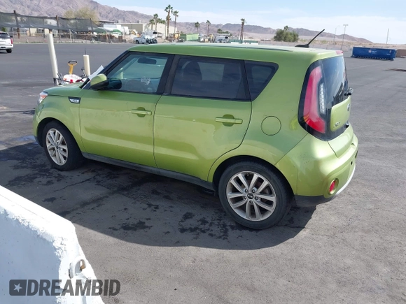 2018 Kia Soul + with VIN KNDJP3A59J7890907, listed as a IAAI auction lot 41916989 with 122,957 mi miles. Bid and sale history available at carsss.com. Image 3.