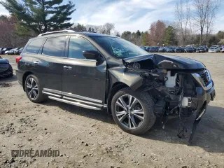 2017 Nissan Pathfinder SL with VIN 5N1DR2MM2HC663057, listed as a Copart auction lot 52504485 with 109,673 mi miles and Salvage Title. Bid and sale history available at DreamBid. Image 4.