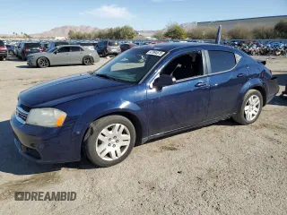 2014 Dodge Avenger SE z VIN 1C3CDZABXEN129920, wystawiony jako Copart lot #47894675 z przebiegiem 165 025 mil mil oraz Szkody całkowita. Historia ofert i sprzedaży dostępna na DreamBid. Obrazek 1.