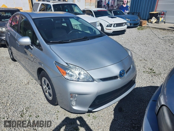2013 Toyota Prius One with VIN JTDKN3DU4D0343327, listed as a IAAI auction lot 41736961 with 1 mi miles. Bid and sale history available at carsss.com. Image 1.