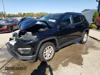 2017 Jeep Compass Sport with VIN 3C4NJCAB1HT658073, listed as a Copart auction lot 76667514 with 67,137 mi miles and Non Repairable. Bid and sale history available at carsss.com. Image 1.