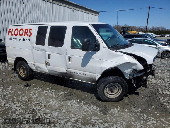2011 Ford Econoline Cargo Commercial with VIN 1FTNE2EW2BDA57568, listed as a Copart auction lot 51213515 with 351,242 mi miles and Salvage Title. Bid and sale history available at carsss.com. Image 4.