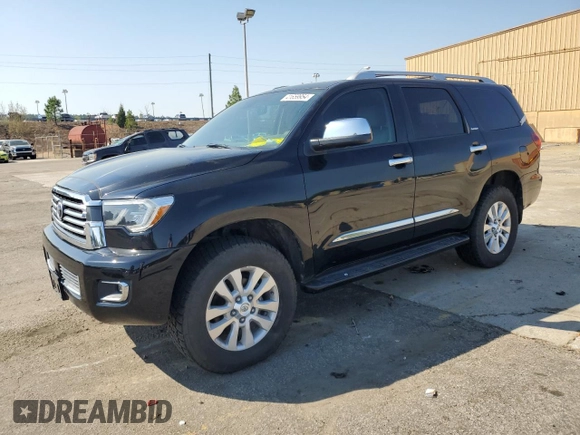 2019 Toyota Sequoia Platinum with VIN 5TDDY5G1XKS166449, listed as a Copart auction lot 41659954 with 68,077 mi miles. Bid and sale history available at carsss.com. Image 1.