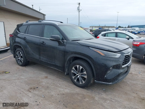 2023 Toyota Highlander L with VIN 5TDKDRBH8PS504579, listed as a IAAI auction lot 41418488 with 23,812 mi miles. Bid and sale history available at carsss.com. Image 1.