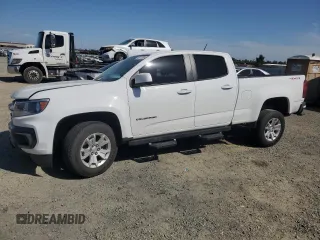 2022 Chevrolet Colorado 4WD LT with VIN 1GCGTCEN1N1166220, listed as a Copart auction lot 52611395 with 54,572 mi miles and Salvage title. Bid and sale history available at DreamBid. Image 1.