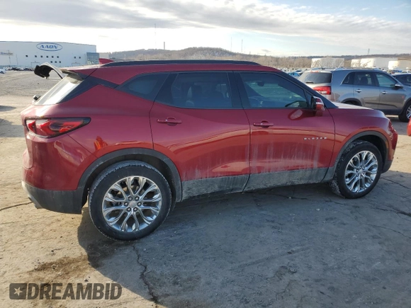 2021 Chevrolet Blazer LT with VIN 3GNKBDR44MS546502, listed as a Copart auction lot 88414615 with 55,533 mi miles and Salvage title. Bid and sale history available at DreamBid. Image 3.