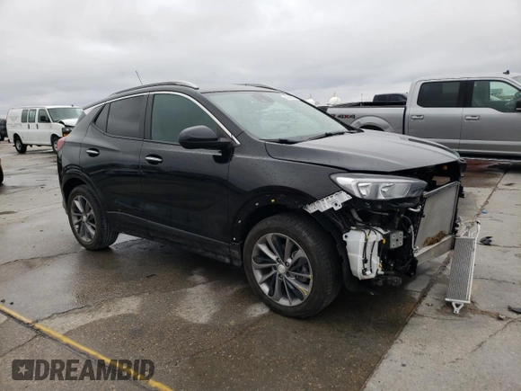 2023 Buick Encore GX Select with VIN KL4MMDSL7PB137210, listed as a Copart auction lot 45848015 with 16,798 mi miles and Salvage title. Bid and sale history available at DreamBid. Image 4.