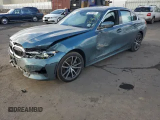 2021 BMW 3 Series 330i xDrive with VIN WBA5R7C03MFK53782, listed as a Copart auction lot 43903465 with 48,445 mi miles and Salvage Title. Bid and sale history available at carsss.com. Image 1.