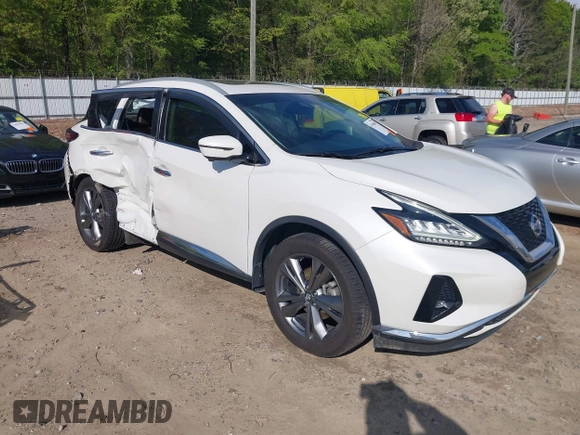 2019 Nissan Murano S with VIN 5N1AZ2MJ8KN157155, listed as a IAAI auction lot 41996639 with 76,265 mi miles and . Bid and sale history available at DreamBid. Image 1.