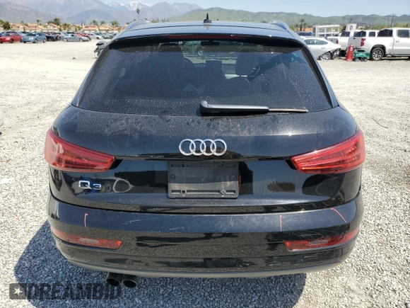 2017 Audi Q3 Premium with VIN WA1BCCFS0HR016565, listed as a Copart auction lot 51811605 with 70,723 mi miles and Salvage Title. Bid and sale history available at carsss.com. Image 6.