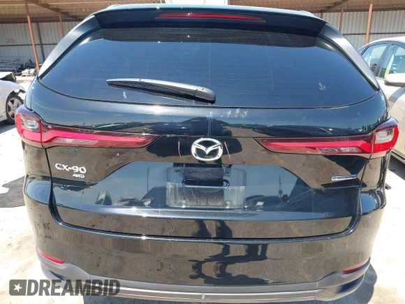 2024 Mazda CX-90 Preferred with VIN JM3KKBHD8R1170417, listed as a IAAI auction lot 42187058 with 7,243 mi miles and . Bid and sale history available at DreamBid. Image 16.