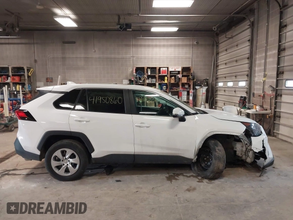 2022 Toyota RAV4 LE with VIN 2T3G1RFV4NC312202, listed as a IAAI auction lot 41950860 with 48,177 mi miles. Bid and sale history available at carsss.com. Image 14.