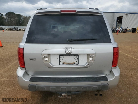 2003 Honda Pilot EX with VIN 2HKYF185X3H524013, listed as a Copart auction lot 48422615 with 222,371 mi miles and Salvage Title. Bid and sale history available at carsss.com. Image 6.