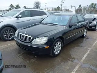 2002 Mercedes-Benz S-Class 4.3L with VIN WDBNG70JX2A298541, listed as a IAAI auction lot 41757586 with 98,305 mi miles. Bid and sale history available at carsss.com. Image 18.