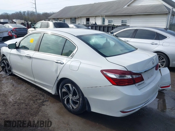 2017 Honda Accord Sedan LX with VIN 1HGCR2F34HA114252, listed as a IAAI auction lot 41456643 with 163,267 mi miles. Bid and sale history available at carsss.com. Image 3.